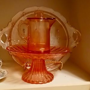 Pink antique 3pc set